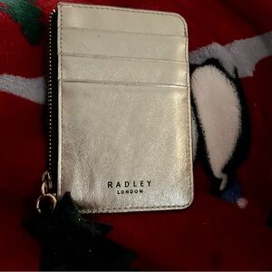 Radley London Cream and Gold Card Holder
